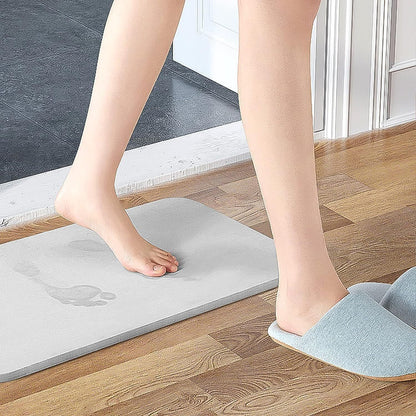 Diatomite Stone Bath Mat Absorbent Drying Bathstone Bathmat Rugs Non-Slip Mat