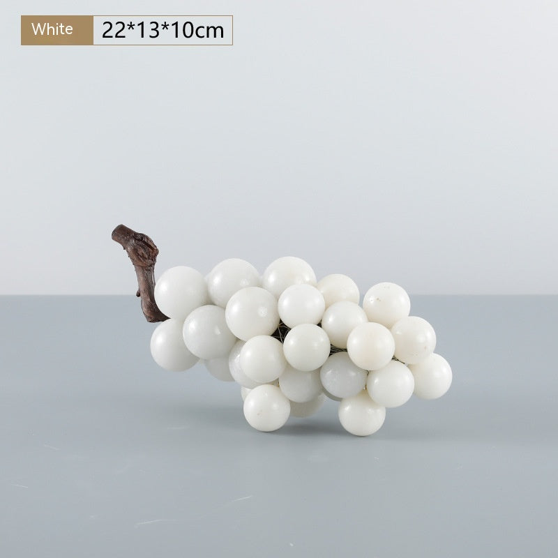 Black And White Marble Grape Ornament Decoration