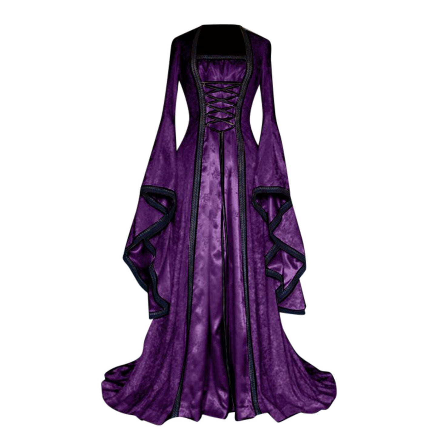 Robe rétro d'art médiéval d'Halloween pour femme