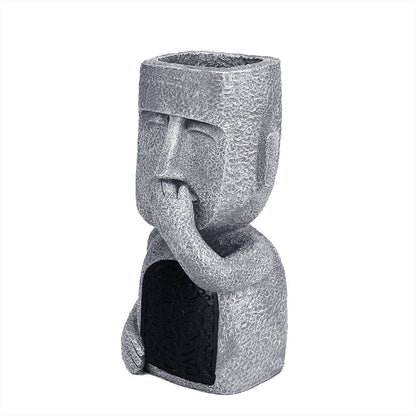 Home Geometric Leisure Resin Ornaments Courtyard Home Design Easter Island Decoration