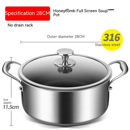 Stainless Steel Soup Pot Non-stick