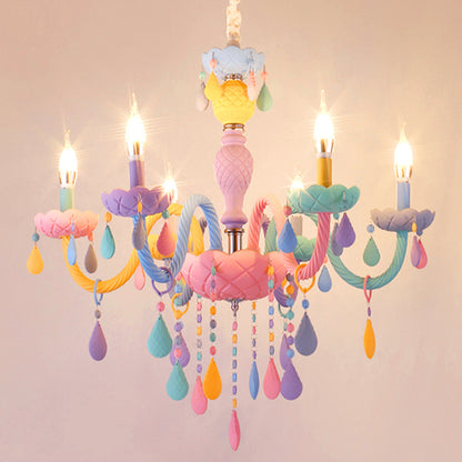 Lampes de chambre en cristal macaron