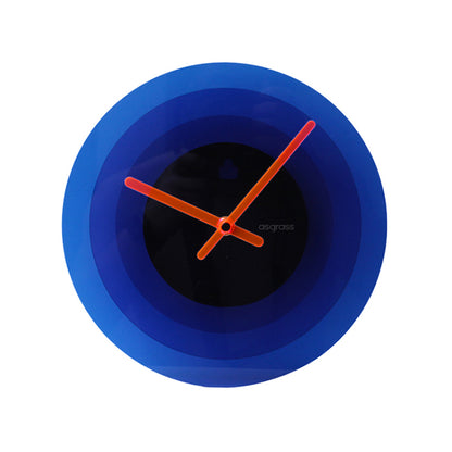 Reloj de pared minimalista acrílico azul Klein