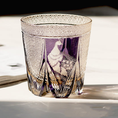 Hand Carved Lead-free Crystal Glass Cup