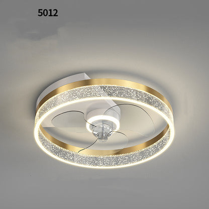 Fan Light In Simple Living Room Of Low Floor