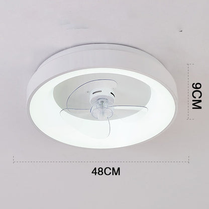 Ceiling Mounted Fan Lamp Post-modern Dining Room