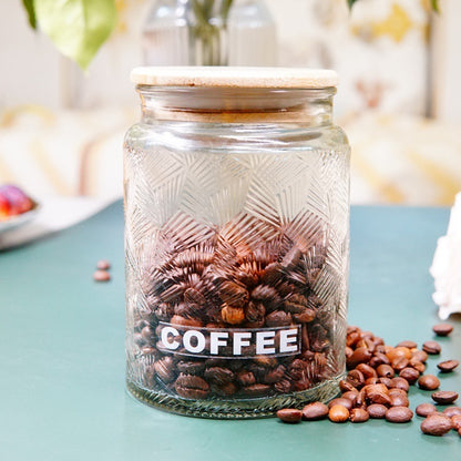 Metal Glass Storage Jar Coffee Tea Cans Kitchen Supplies Table Decoration