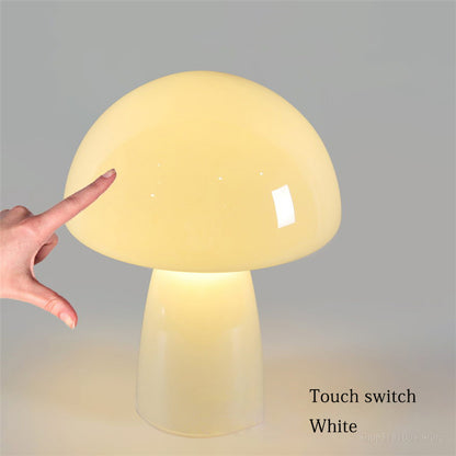 Lampe champignon à Induction tactile, technologie noire, Style nordique créatif, lampe champignon pour enfants, lampe de Table de chevet pour chambre à coucher