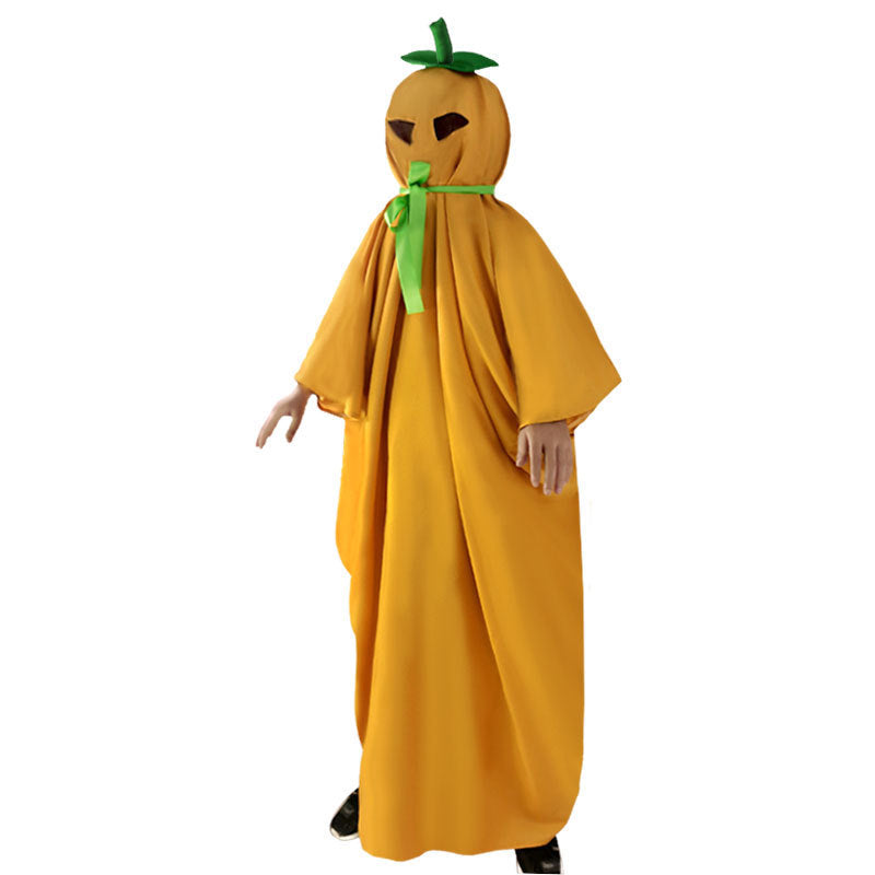 Capa de calabaza para disfraz de Halloween para niños