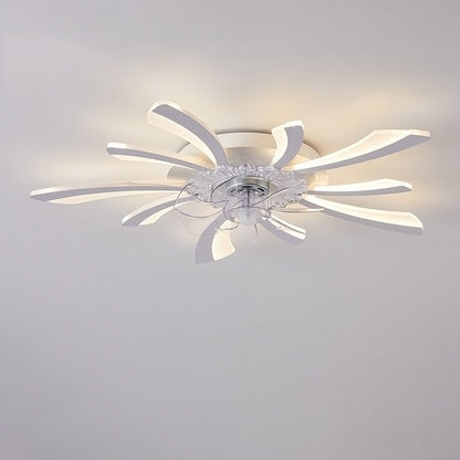 Lumière de salon simple et moderne, nouvelle lumière de ventilateur de plafond de chambre à coucher silencieuse