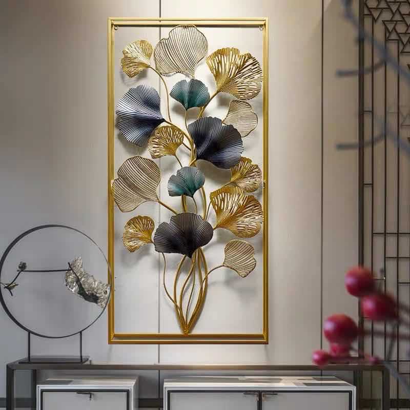 Iron Lotus Leaf Decorative Wall Hanging