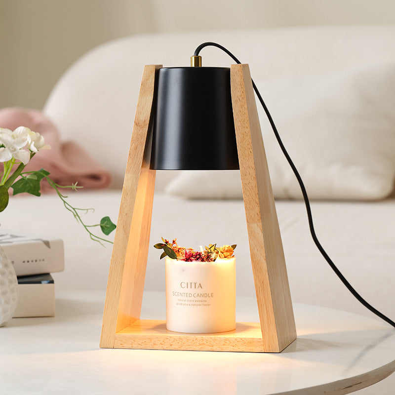 Japanese-style Wood Melting Candle Dimmable Night Light