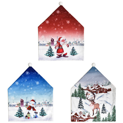 Christmas Decorations Cartoon Chair Covers