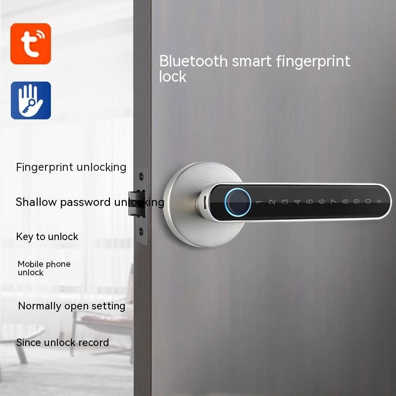 Punch-free Fingerprint Lock Household Wooden Door Smart Lock