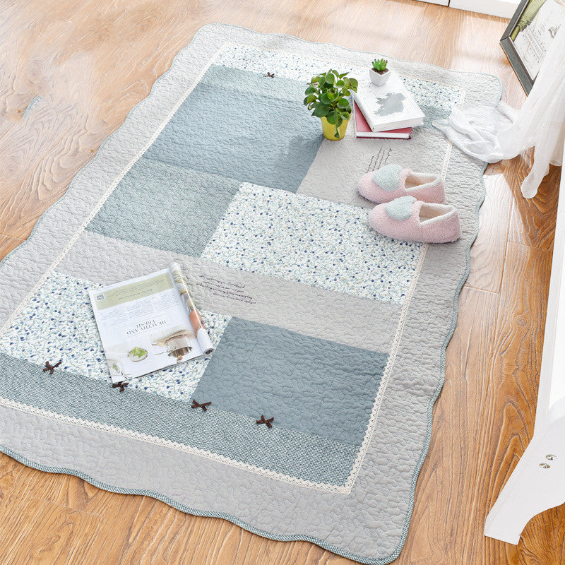 Tapis de chevet antidérapant en coton pour chambre à coucher, salon, Table basse absorbante