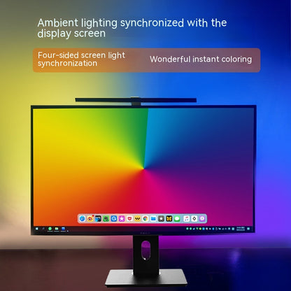 Computadora con luces de pantalla