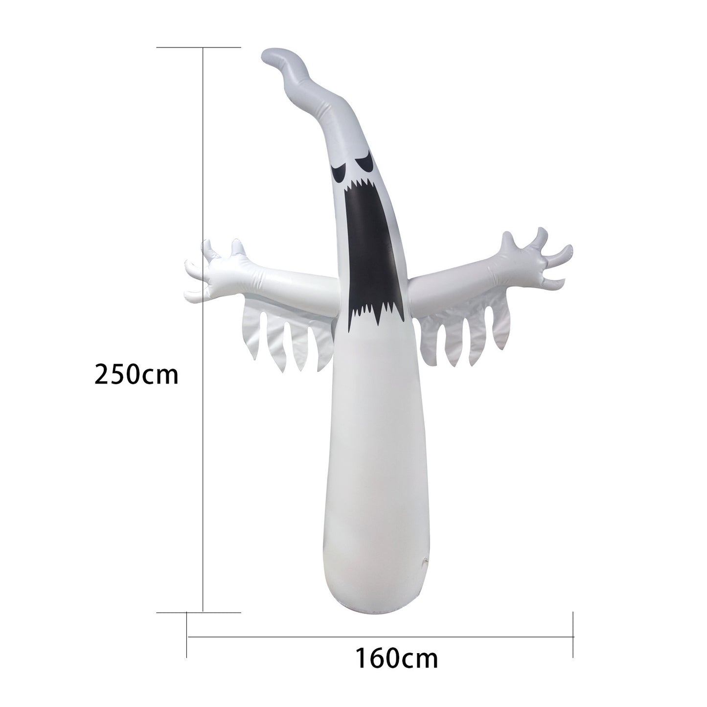 Halloween Inflatable Ghost Tumbler Ghost Festival Outdoor Scene Decoration Props Built-in LED Lights