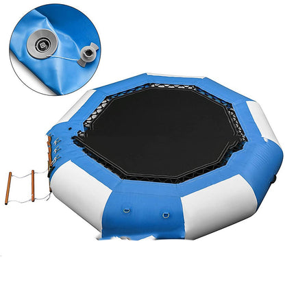 Inflatable Jumping Bed In Children's Water Park