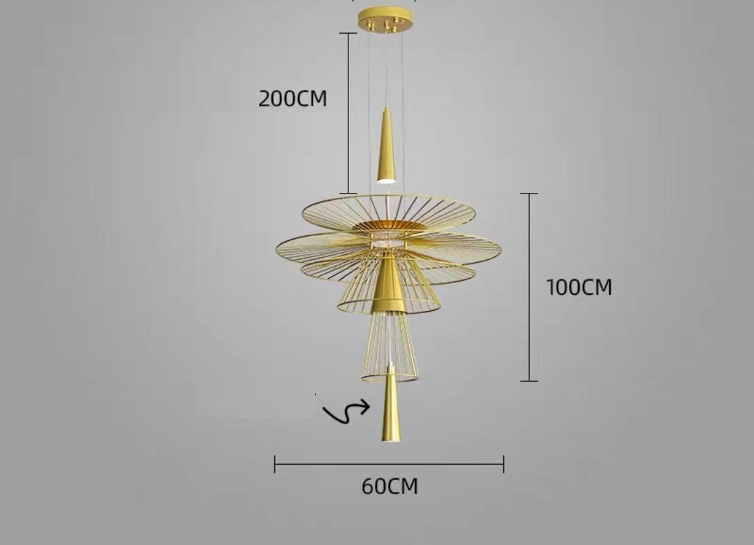 Lampe suspendue de cantine, éclairage artistique moderne et créatif de luxe, Simple et créatif