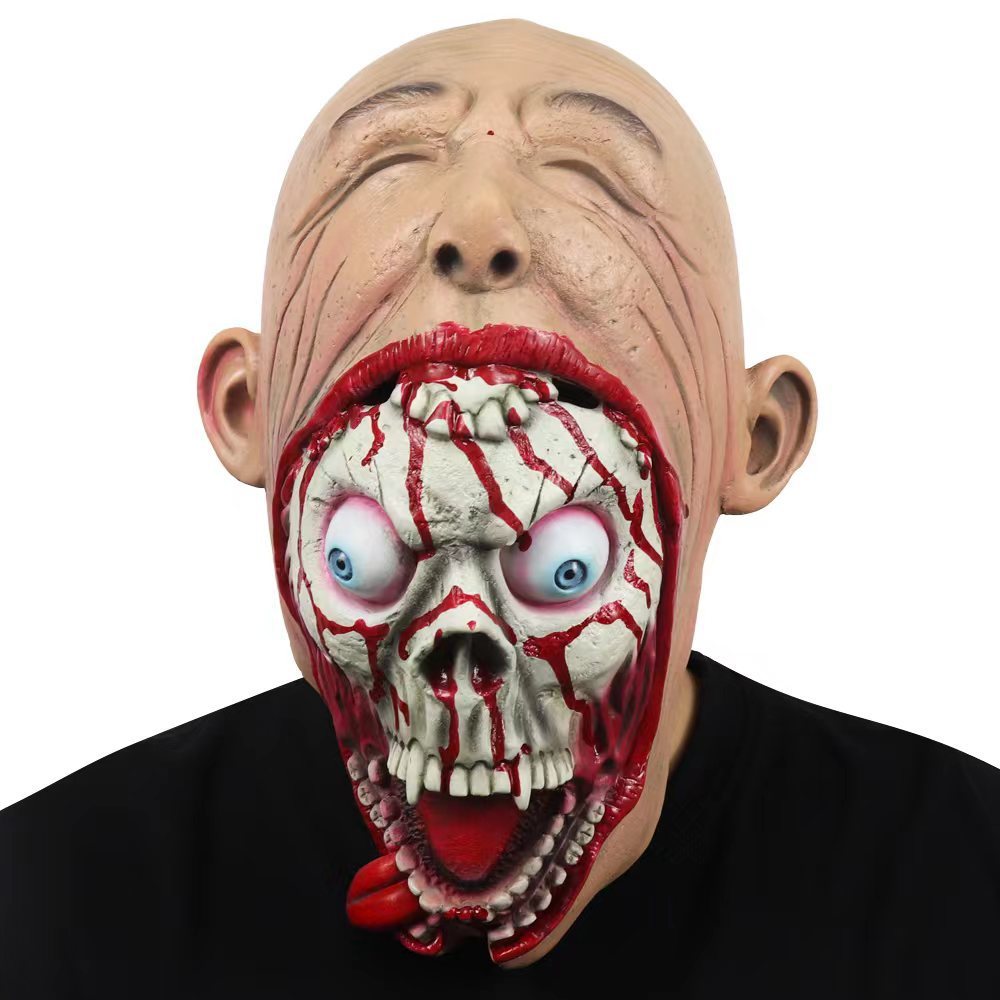 Halloween Horror Alien Demon Mask Big Mouth Zombie