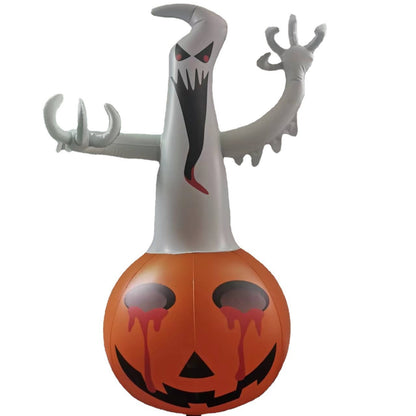 Halloween Inflatable Pumpkin Ghost Decorations Color Light