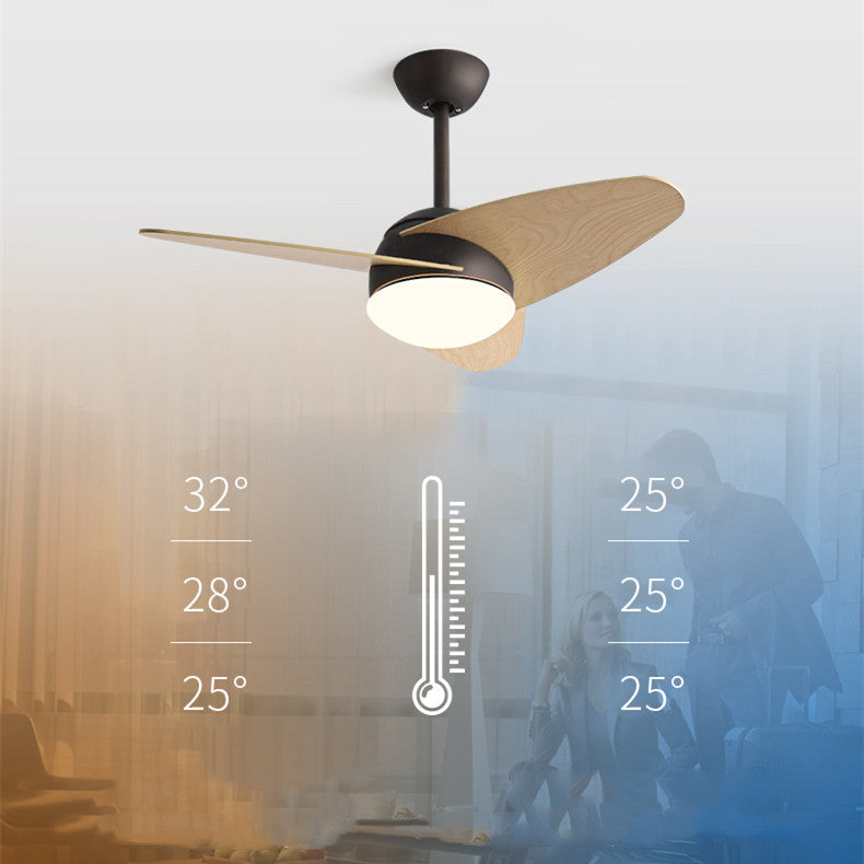 Simple Modern Wood Leaf Electric Fan