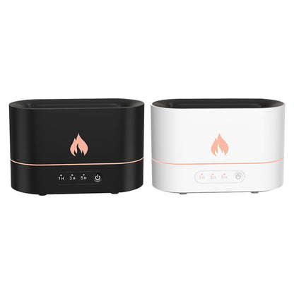 Siming – Machine d'aromathérapie à flamme, humidificateur de lumière d'ambiance silencieuse, diffuseur de flamme, décoration de maison, chambre à coucher