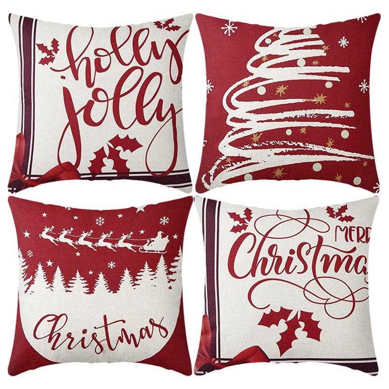 Home Decoration Printing Christmas Pillow Cover