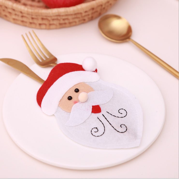 Christmas Decorations Table Knife And Fork Bag