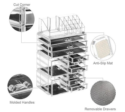 Caja de almacenamiento de cosméticos de moda para el hogar