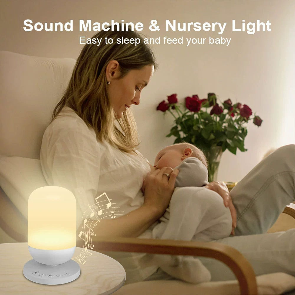 Petite lampe de nuit avec musique à bruit blanc Usb, Instrument intelligent d'aide au sommeil