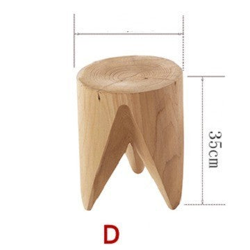 Nordic Homestay Log Stool Decoration Tea Table