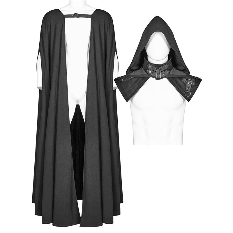 Men's And Women's Gothic Halloween Hooded Jacket Robes