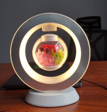 Lampe LED flottante en forme de cœur, cadeau de saint-valentin, veilleuse à lévitation magnétique, lampe créative de bureau, décoration de maison