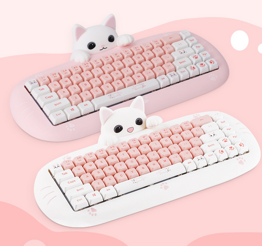 Wireless Bluetooth E-sports Games Cute Mini Office Mechanical Keyboard