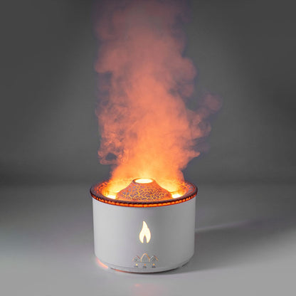 Humidificateur d'huile essentielle ultrasonique créatif, Machine d'aromathérapie volcanique, diffuseur d'humidificateur de flamme d'air de méduse