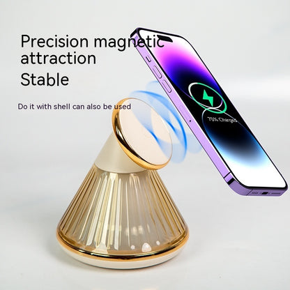 Night Table Lamp 15W Wireless Charger Magnetic Fast Wireless Seat