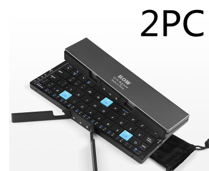 Mini teclado inalámbrico plegable con tres Bluetooth