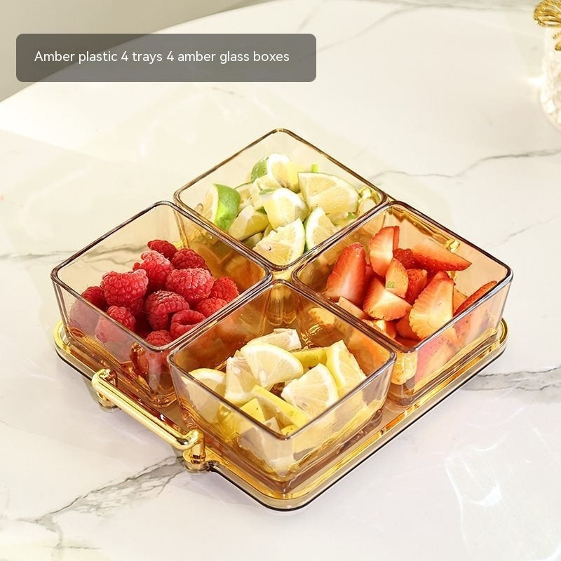 Fruit Plate Living Room Coffee Table Household Storage Box