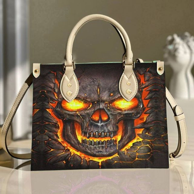 Sac fourre-tout à motif de crâne d'Halloween à la mode