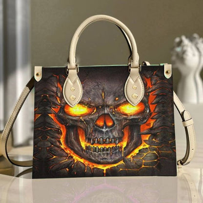 Bolso de mano con estampado de calavera de Halloween y personalidad de moda