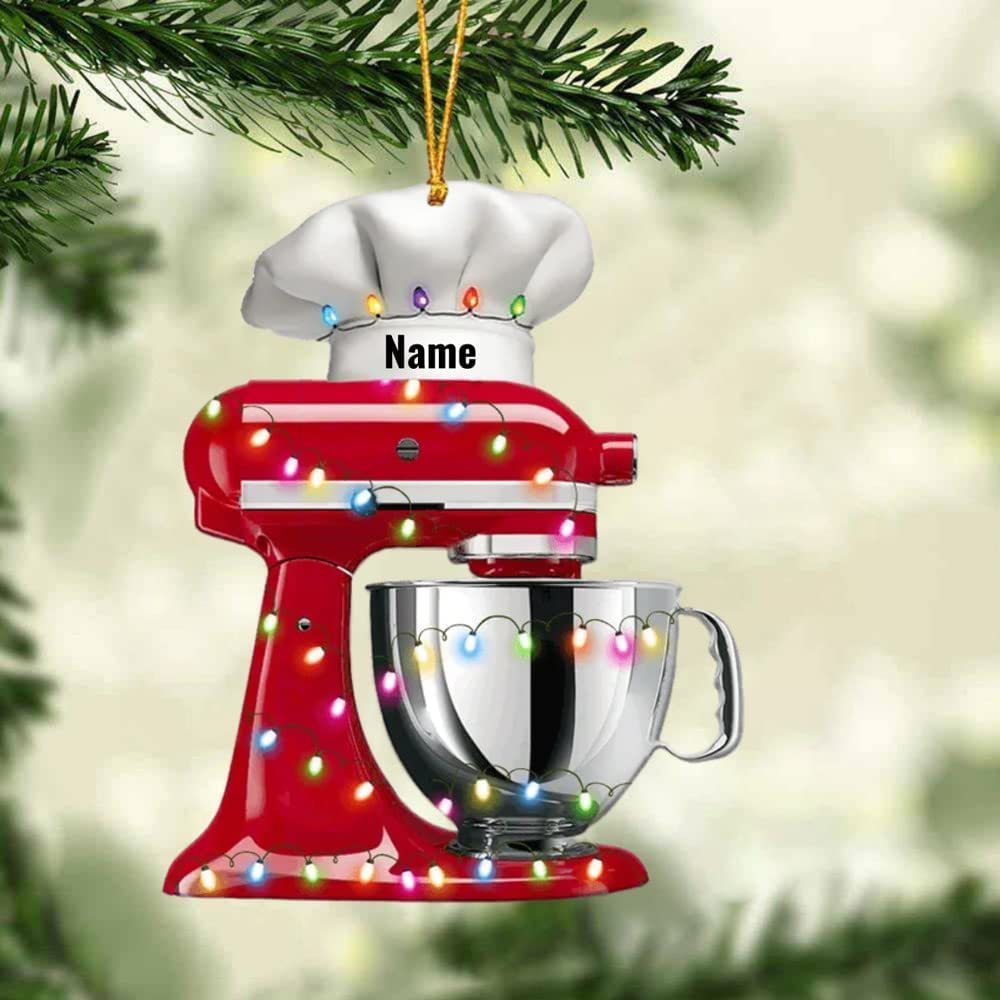 Christmas Holiday Gift Personalized Home Baking Mixer Pendant