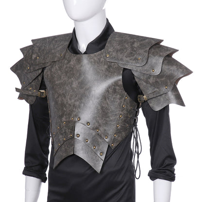 Armure en cuir PU pour accessoires de scène d'Halloween