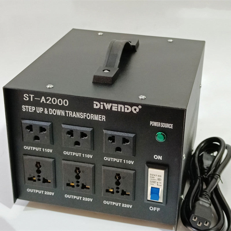 Transformador elevador y reductor de fuente de alimentación de 220 V a 110 V