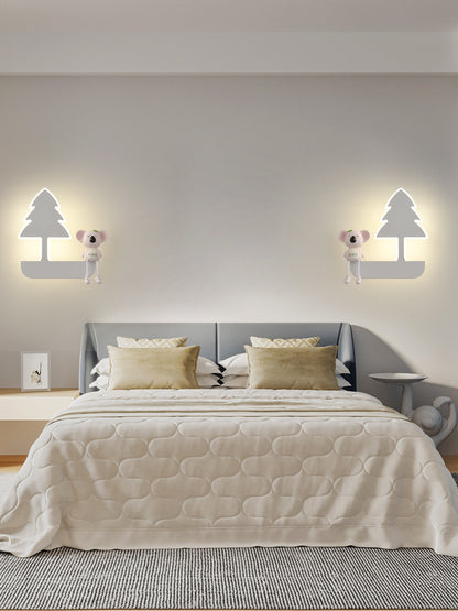 Applique de chevet pour chambre d'enfant, chambre de garçon et de fille, Protection des yeux, lampe de fond de dessin animé