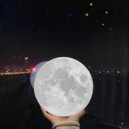 Lampe de Table de nuit en forme de lune, impression 3D, cadeau chinois pour la saint-valentin