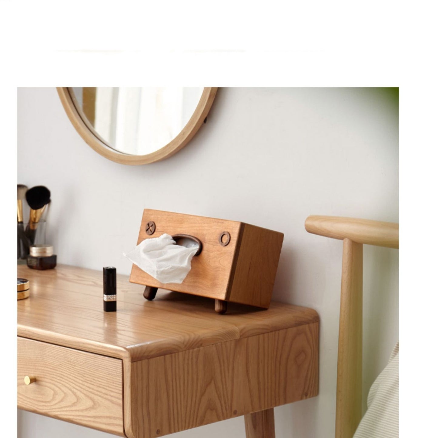 Creative Solid Wood Tissue Box Walnut Wood