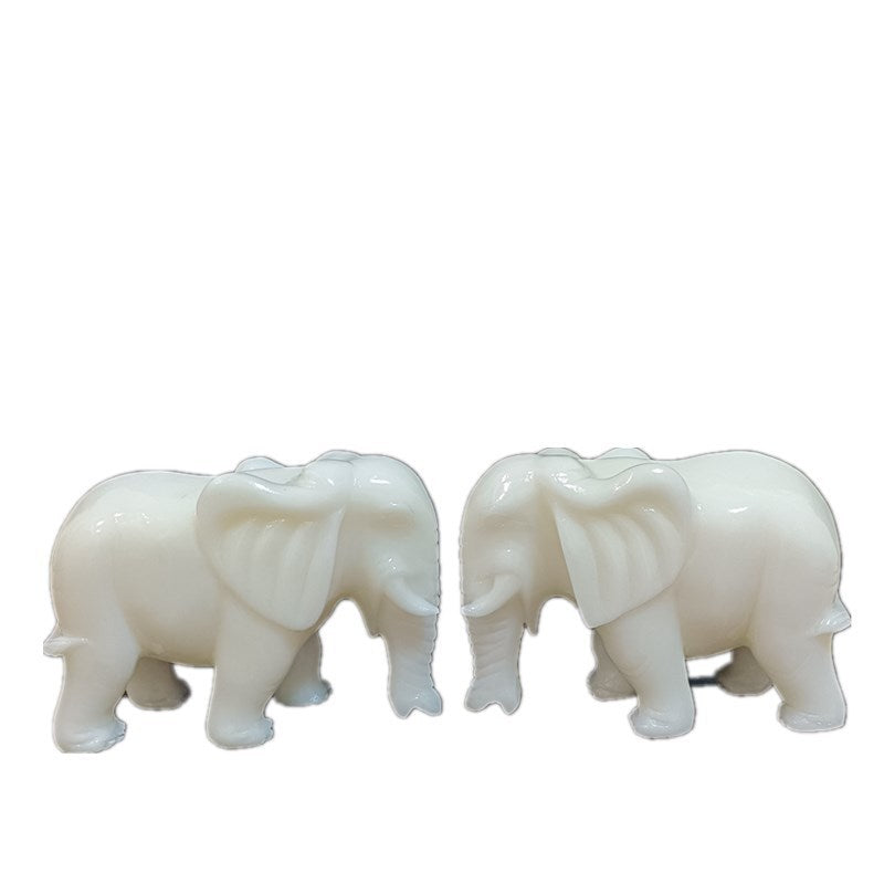 Jade Elephant Decoration Jade Office Home Store Opened Jade Animal Handicraft Decoration