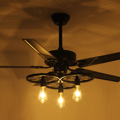 Retro Industrial Fan Lamp Ceiling Fan Lamp