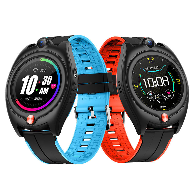 Montre téléphonique pour enfants I9L 4G Fréquence cardiaque en réseau complet